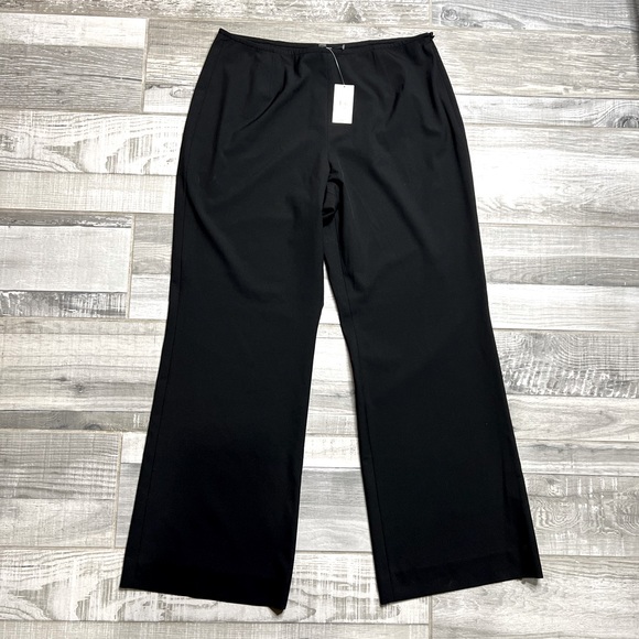 J JILL WOMENS BLACK STRETCH PANTS SIZE 16 STRETCH GREAT QUALITY NO POCKETS - Picture 3 of 14